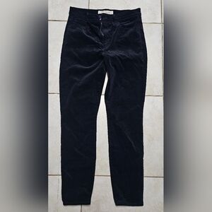 Black velvet gap skinny high rise pants slacks 31
